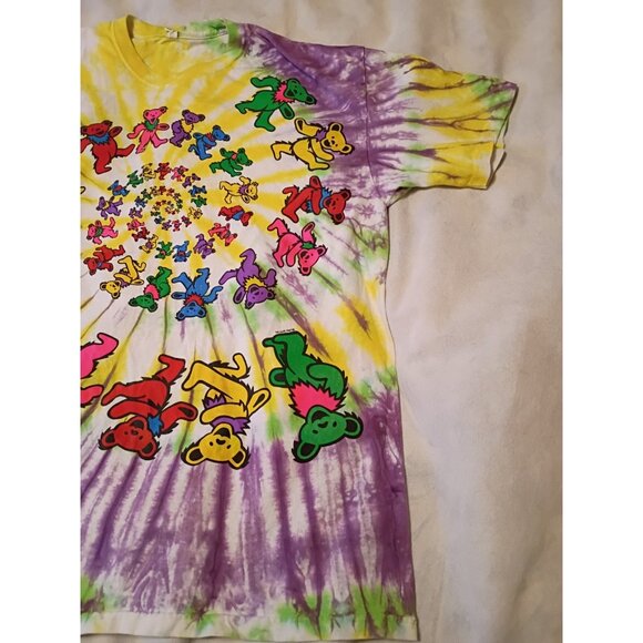 Vintage Grateful Dead Spiral Bears Tie Dye Size XL GDM - Picture 6 of 14